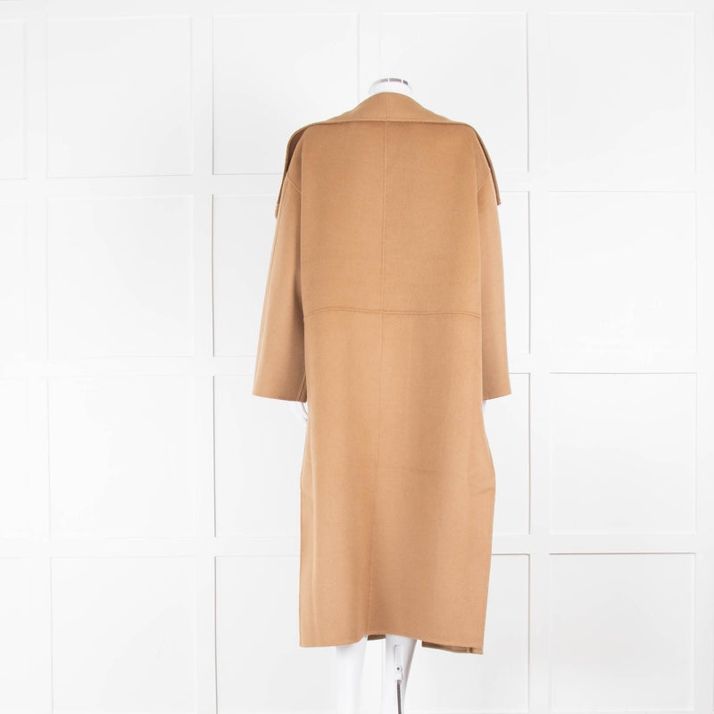 Toteme Camel Wool Cashmere Blend Oversized Coat