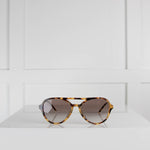 Prada Tortoiseshell Aviator Sunglasses