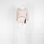 Max & Moi Cream Fine Knit Sequin Jumper