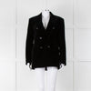 Weekend Max Mara Black Velvet Double Breasted Blazer