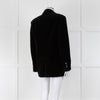 Weekend Max Mara Black Velvet Double Breasted Blazer