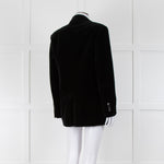 Weekend Max Mara Black Velvet Double Breasted Blazer