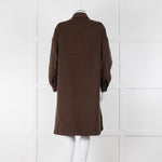 Riani Chocolate Brown Long Line Shacket