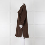 Riani Chocolate Brown Long Line Shacket