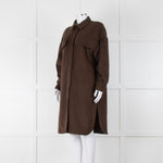 Riani Chocolate Brown Long Line Shacket