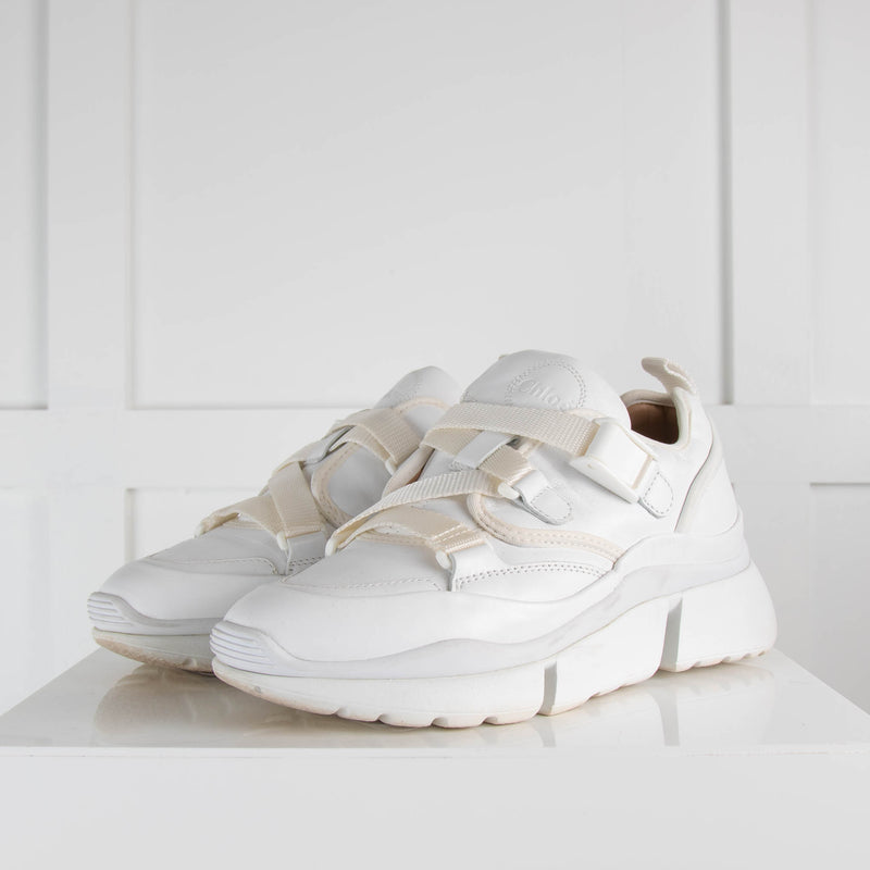 Chloe White Sonnie Low Top Sneaker