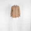 Vince Camel Collared Shirt with Stone Buttons