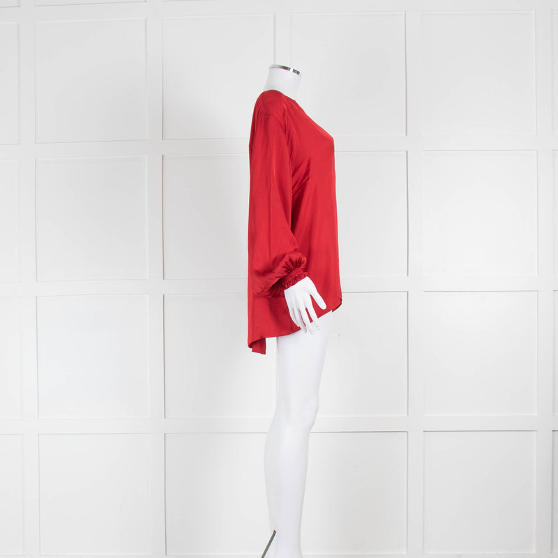 Amanda Wakeley Red Tunic Blouse