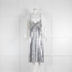 Vaquera Sequin Overlay Cotton Cocktail Dress