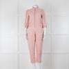 Wyse Pale Pink Denim Jumpsuit