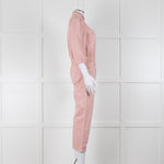 Wyse Pale Pink Denim Jumpsuit