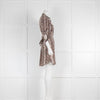 Diane von Furstenberg Snakeprint Silk Belted Shift Dress