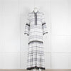 Valerie Khalfon Patterned White Maxi Dress