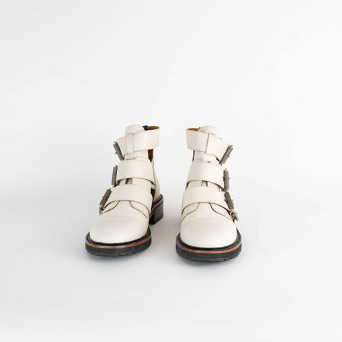 Rag & Bone Cream Cut Out Leather Boots