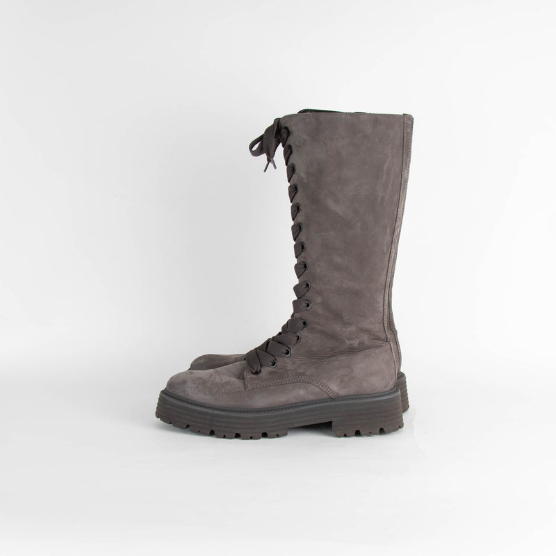 Kennel & Schmenger Grey Suede Knee High Combat