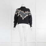 Zadig & Voltaire Grey Zig Zag Jumper