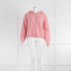 Maison Anje Pink Mohair Hooded Cardigan