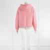 Maison Anje Pink Mohair Hooded Cardigan