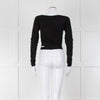 Rotate Birger Christensen Black Tamisha Cropped Top