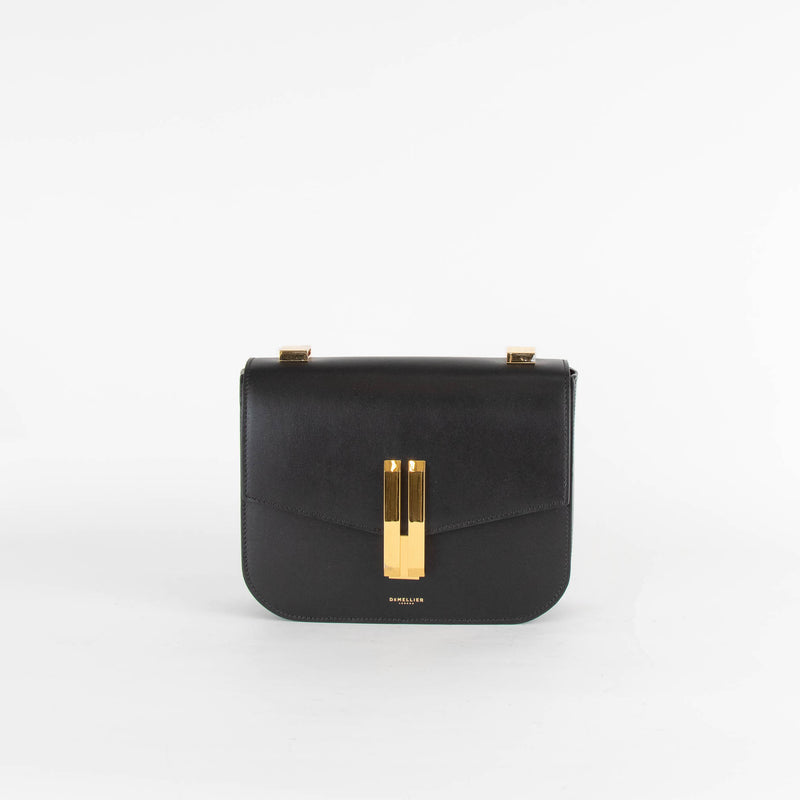 DeMellier Black Leather Vancouver Crossbody Bag