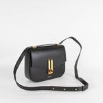 DeMellier Black Leather Vancouver Crossbody Bag