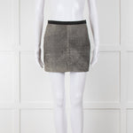 Sandro Grey Leather Mini Skirt