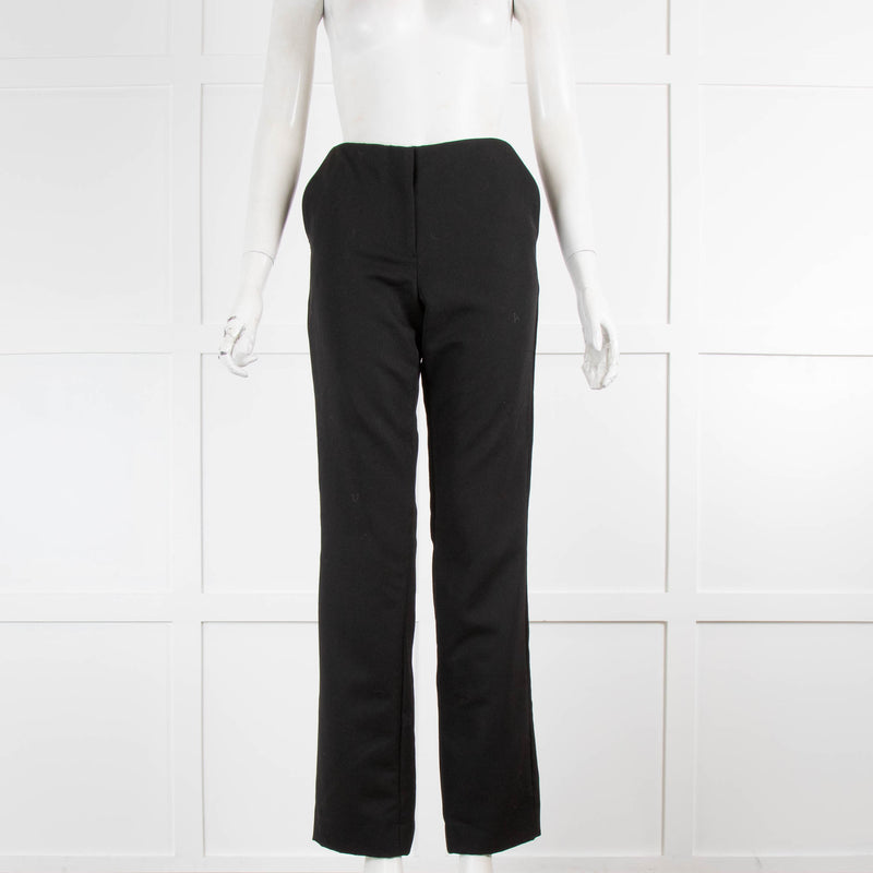 Anine Bing Black Straight Leg Trousers