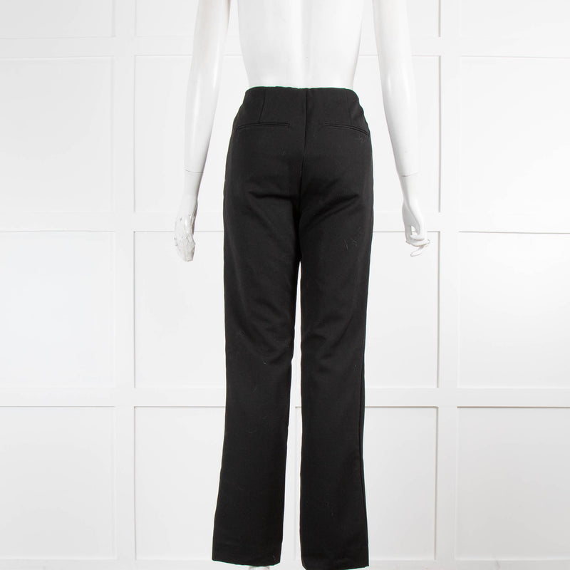 Anine Bing Black Straight Leg Trousers