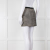 Sandro Grey Leather Mini Skirt