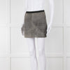 Sandro Grey Leather Mini Skirt