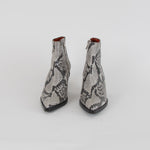 Acne Studios Animal Print Ankle High Pointy Boots