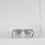 Prada Black And White Acetate Frame Sunglasses