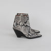 Acne Studios Animal Print Ankle High Pointy Boots