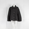 Jil Sander Black Cotton-Polin Jacket with Logo Back