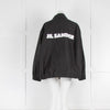 Jil Sander Black Cotton-Polin Jacket with Logo Back