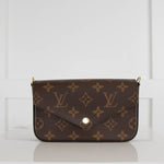 Louis Vuitton Monogram Pochette Felicie Strap and Go in Khaki