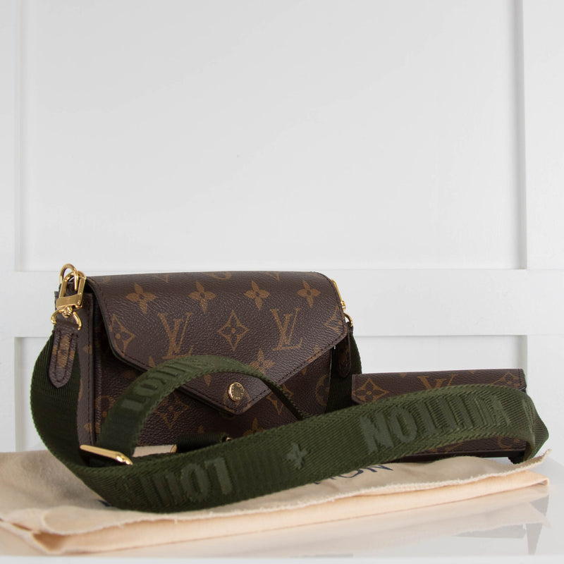 Louis Vuitton Monogram Pochette Felicie Strap and Go in Khaki