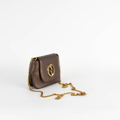 Gucci 1973 Bronze Small Crossbody Bag