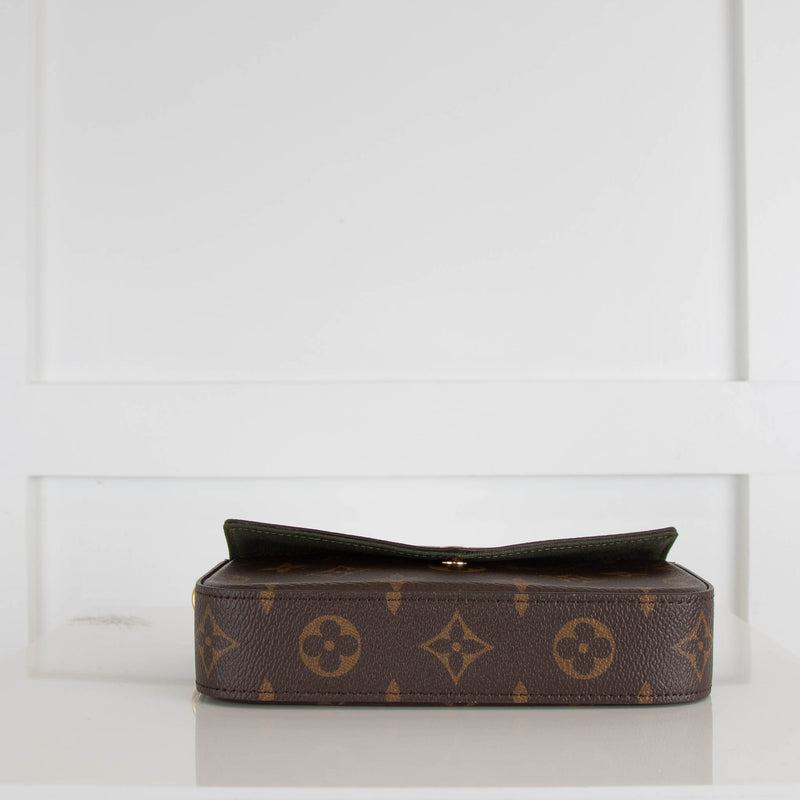 Louis Vuitton Monogram Pochette Felicie Strap and Go in Khaki