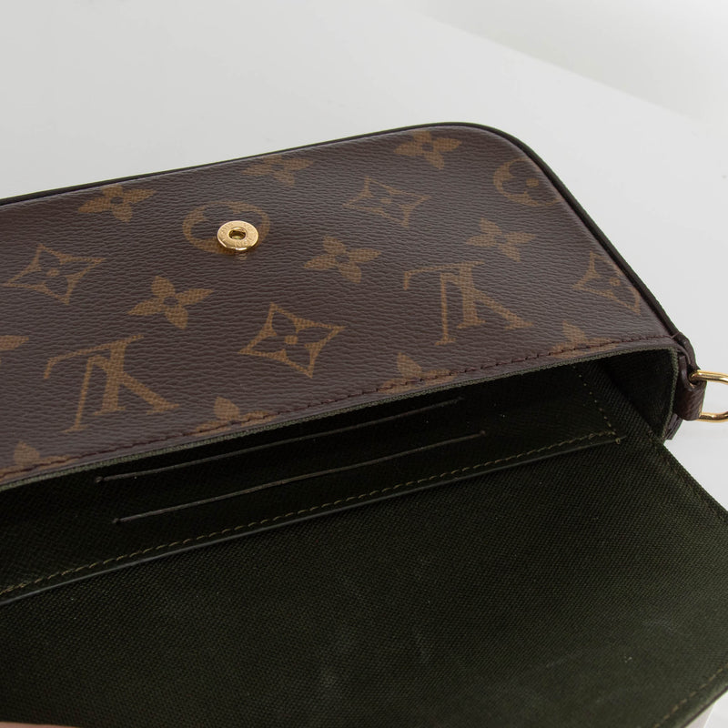 Louis Vuitton Monogram Pochette Felicie Strap and Go in Khaki