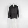 Prada Black Tailored Jacket with Logo Front Pocket