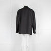 Prada Black Tailored Jacket with Logo Front Pocket