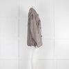 Maison Margiella Grey Suede Jacket with Fringing