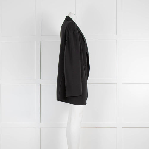 Norma Kamali Black Exposed Seam Blazer