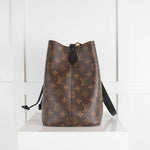 Louis Vuitton NeoNoe Monogram Hobo Bag with Black Trimmings