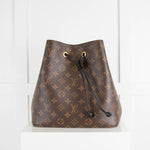 Louis Vuitton NeoNoe Monogram Hobo Bag with Black Trimmings