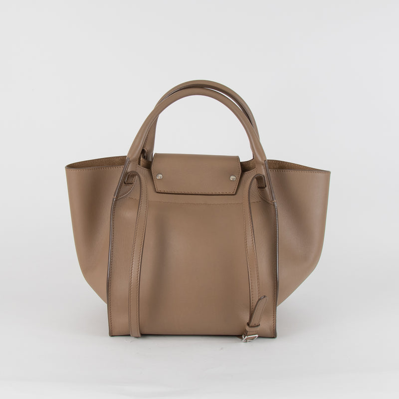 Celine Beige Box Calfskin Big Leather Bag