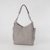 Michael Kors Grey Studden Saddle Bag