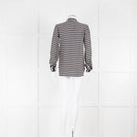 Stella McCartney Black Cream Pattern Button Up Blouse