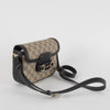 Gucci Mini Horsebit 1955 in Supreme Canvas and Black Leather